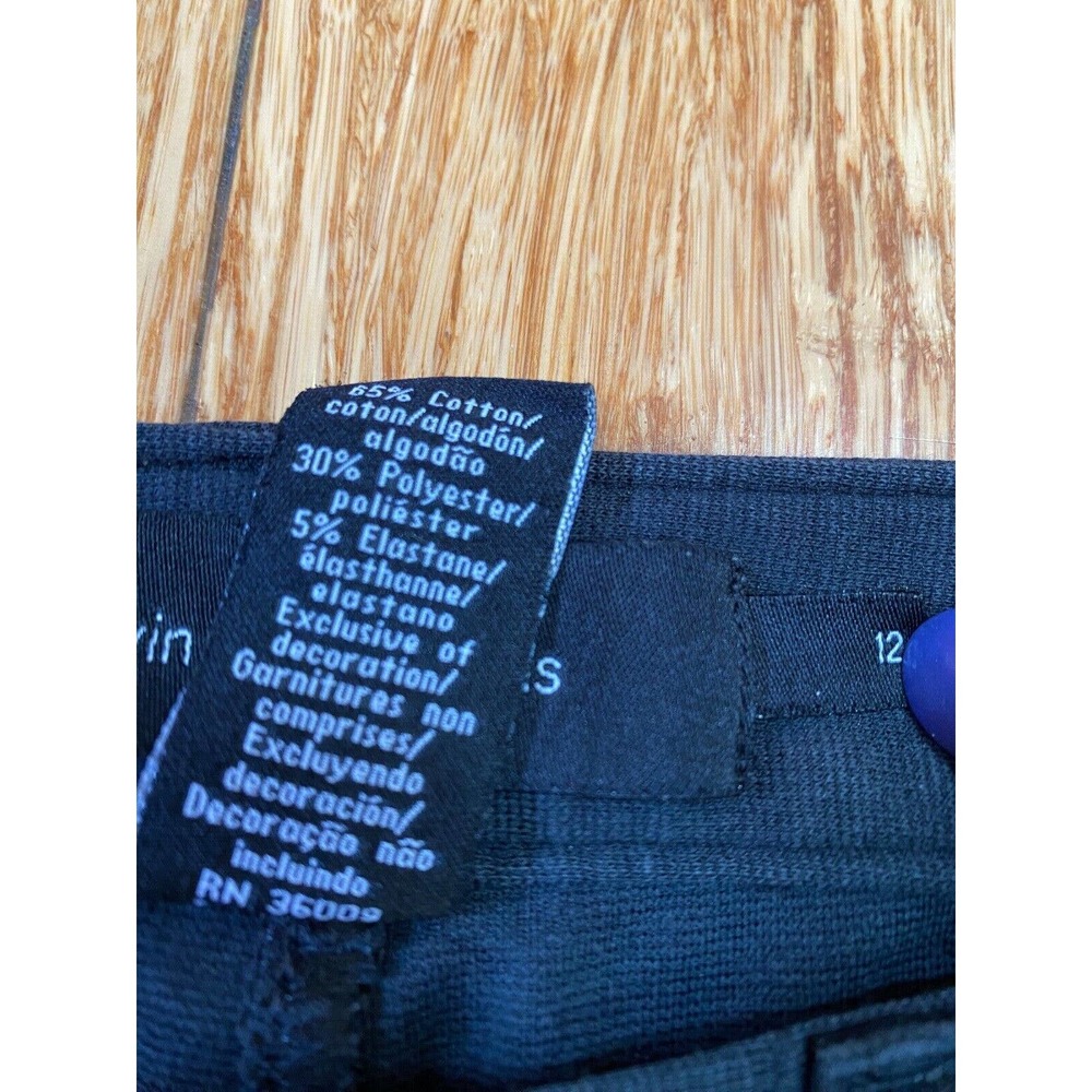 Women’s Calvin Klein Jeans Size 12 Black Straight Leg 34x27 - Picture 9 of 9